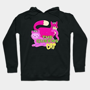 The Queen Cat Retro T-shirt Hoodie